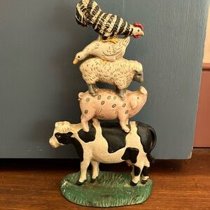 Farm Animal Cast Iron Door Stop